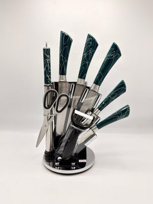 8 Pieces REVOLVING KNIFE SET