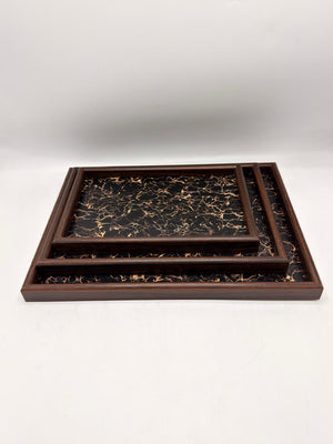 MDF Rectangular Serving Tray 3-Piece Set (7-22)