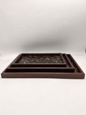 MDF Rectangular Serving Tray 3-Piece Set (7-22)