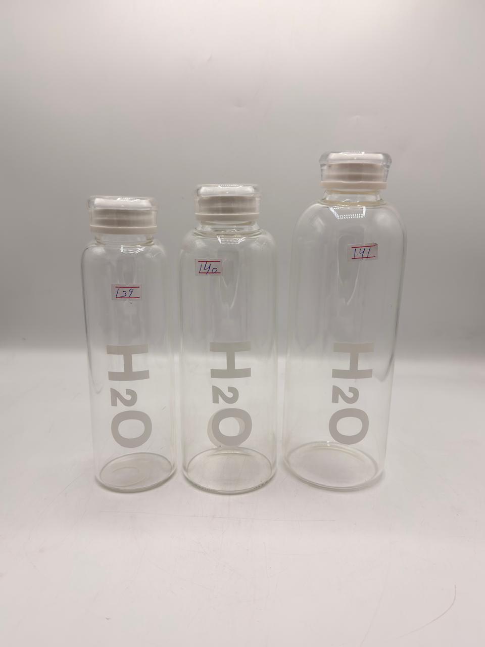 H2O Glass Water Bottle