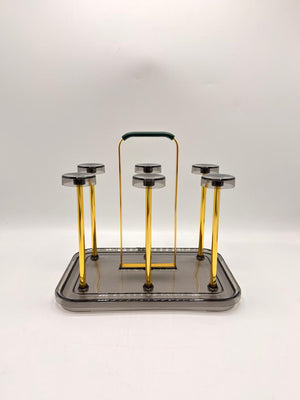 Flat Handle Rectangular Glass Rack — 24-25