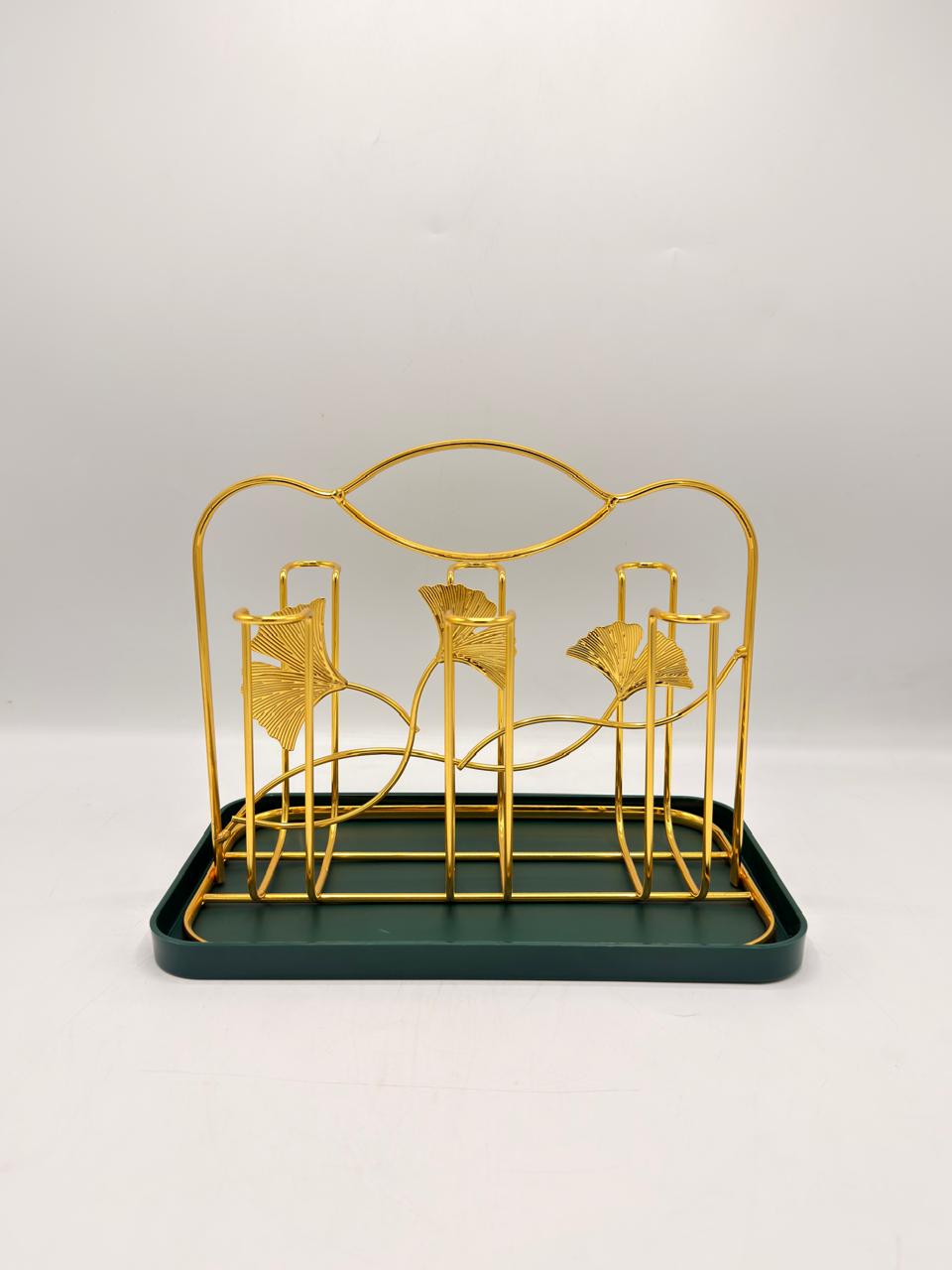 Fan Blade Style Glass Rack — 24-35
