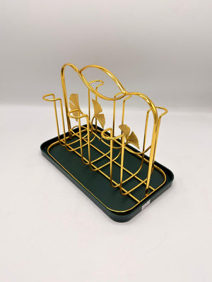 Fan Blade Style Glass Rack — 24-35