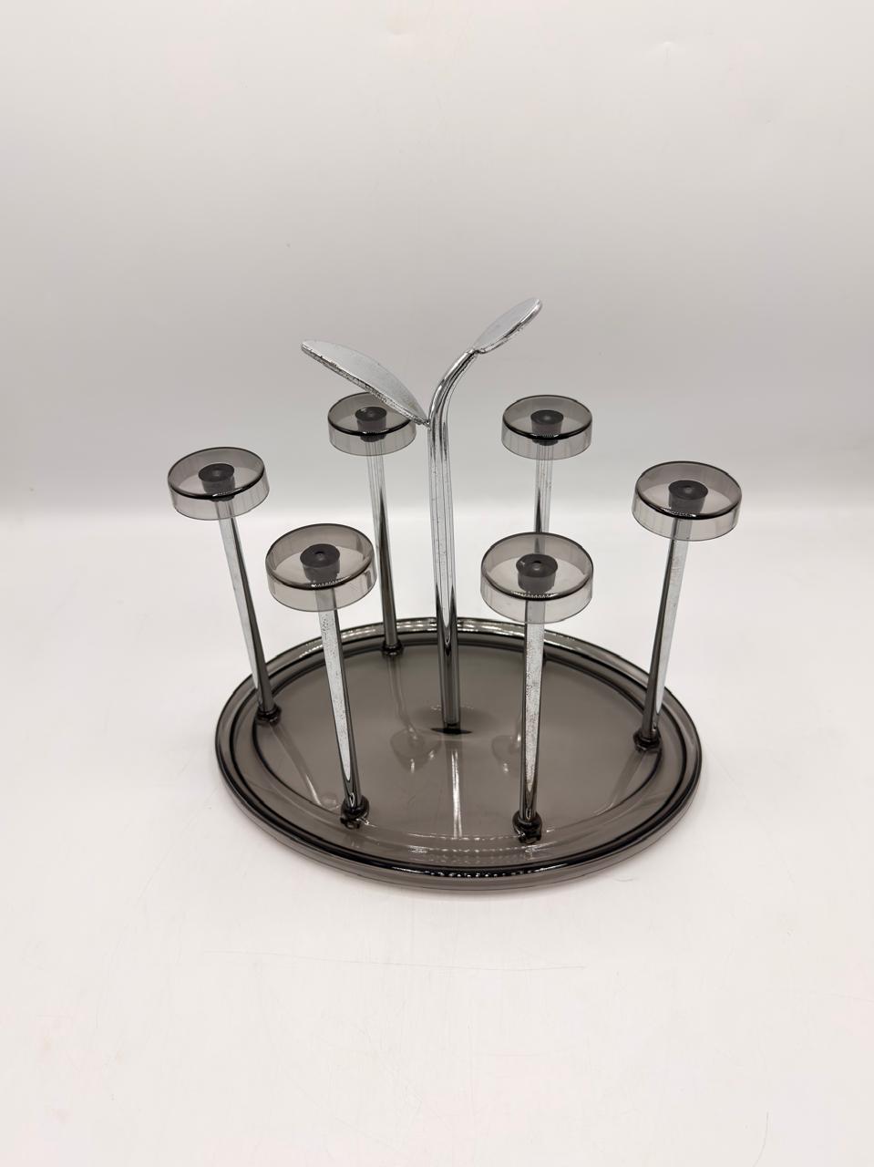 Oval PET Six Glass Rack — 24-30