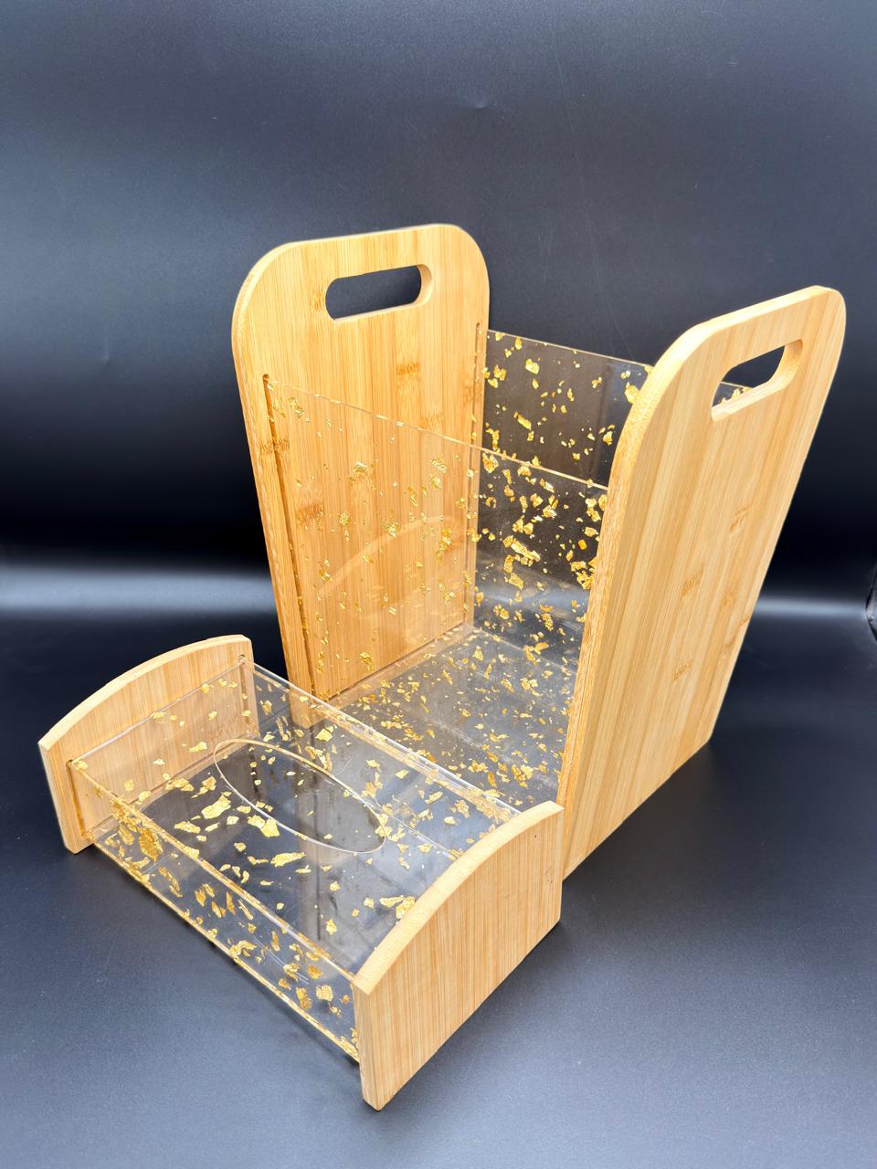 Acrylic Dustbin Tissue Box