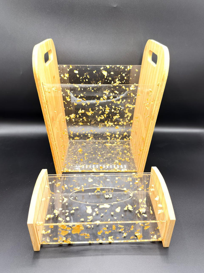 Acrylic Dustbin Tissue Box