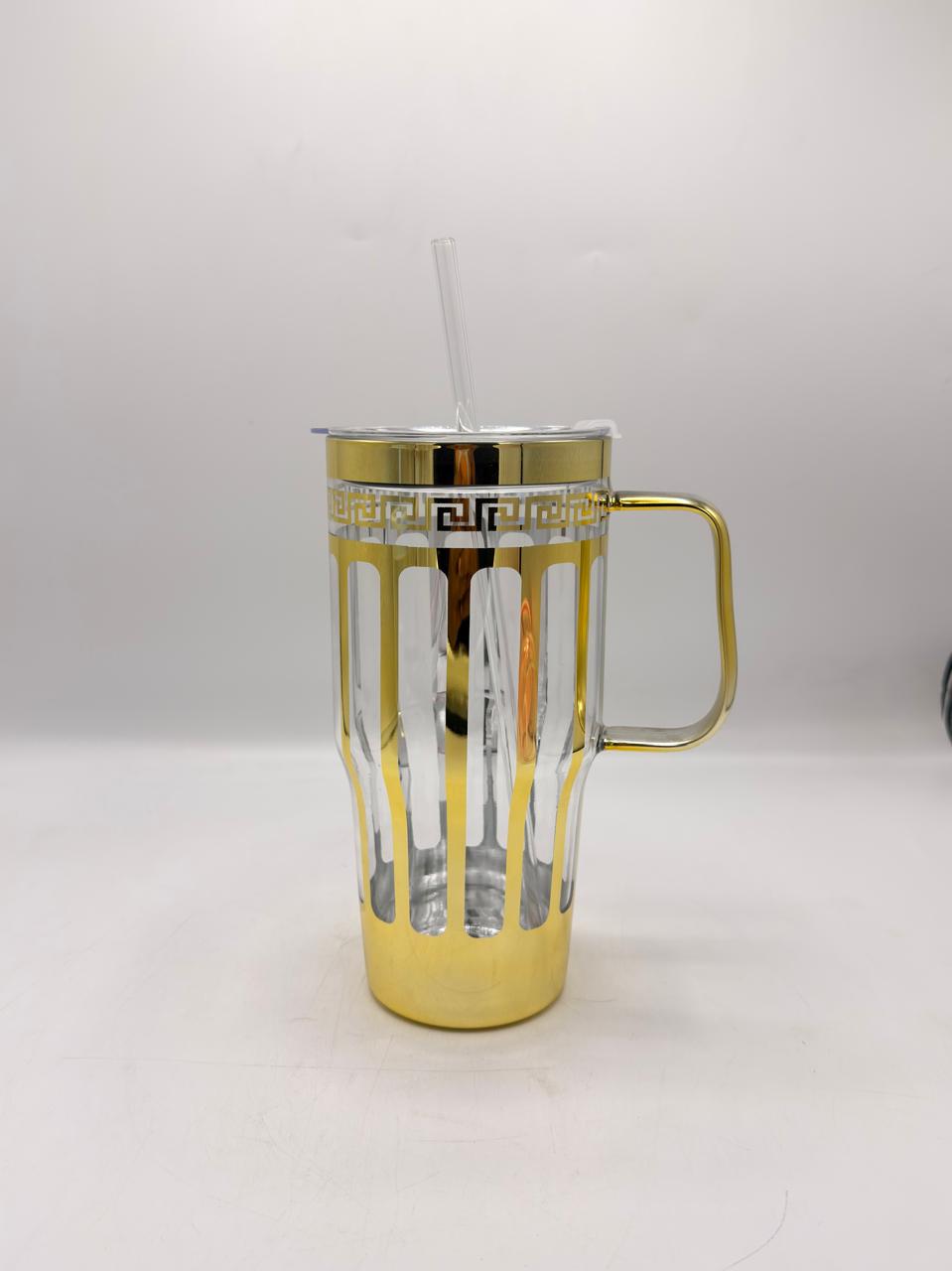 Elegant Gold Rim Drinkware Set — QCB-1200