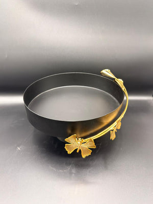 Sleek Polished Iron Fruit Tray — 16-31