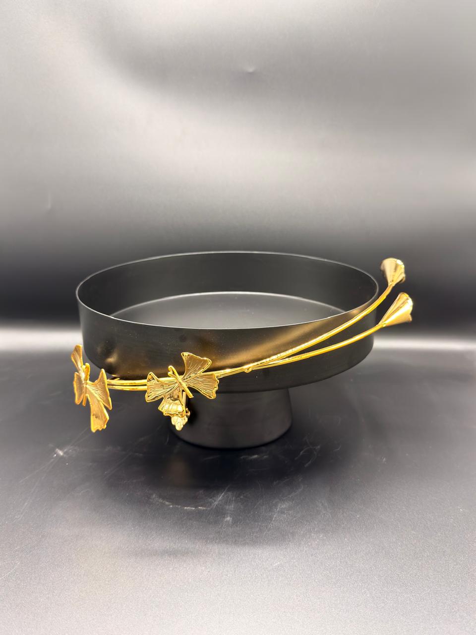 Sleek Polished Iron Fruit Tray — 16-31