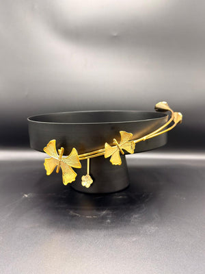 Sleek Polished Iron Fruit Tray — 16-31