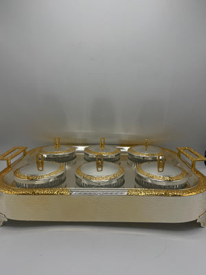 Dry Fruit Serving Tray 6PCS – Snack Organizer Box with Cover