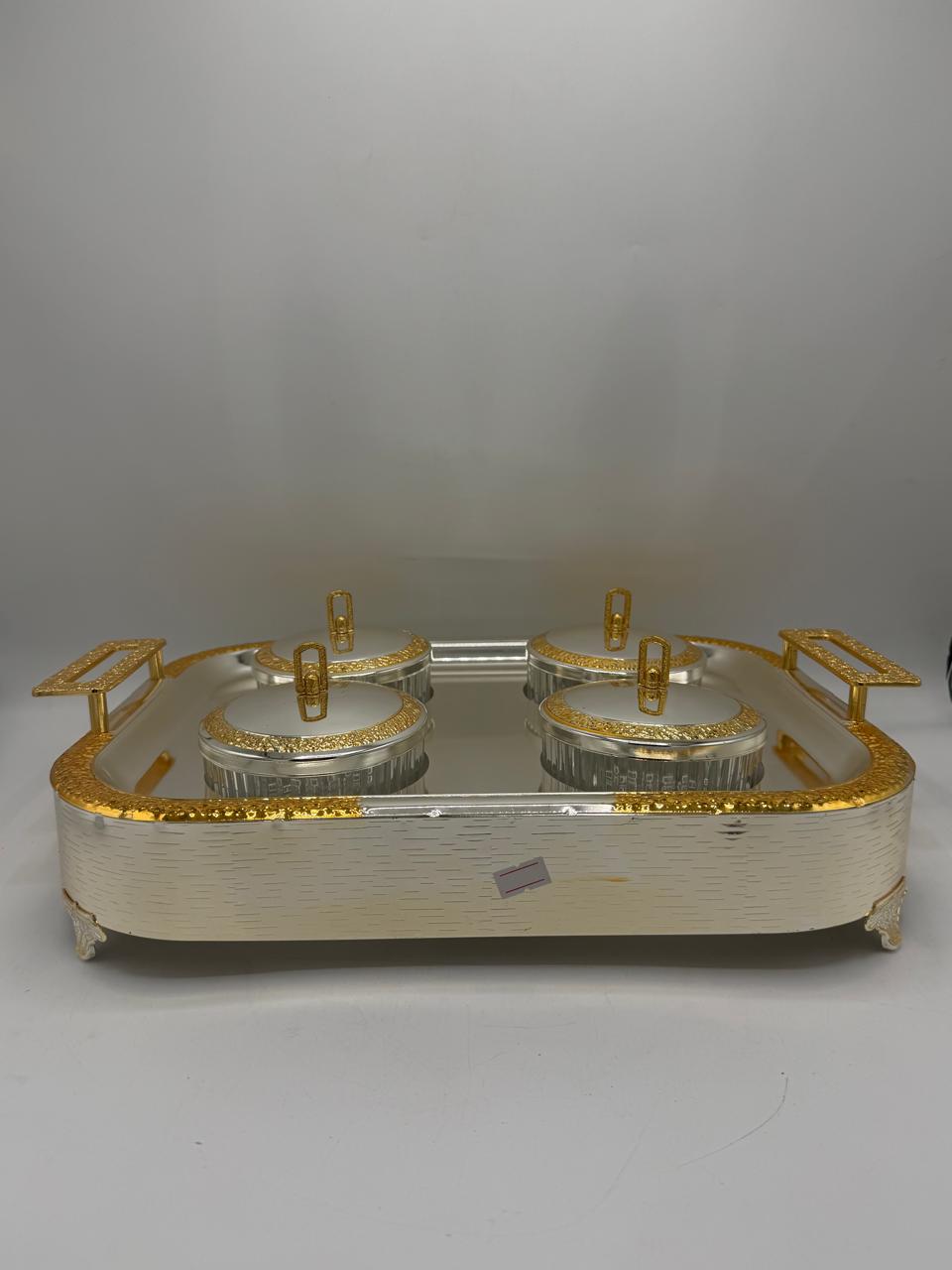 Dry Fruit Serving Tray 6PCS – Snack Organizer Box with Cover