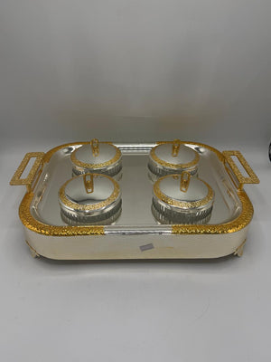 Dry Fruit Serving Tray 6PCS – Snack Organizer Box with Cover