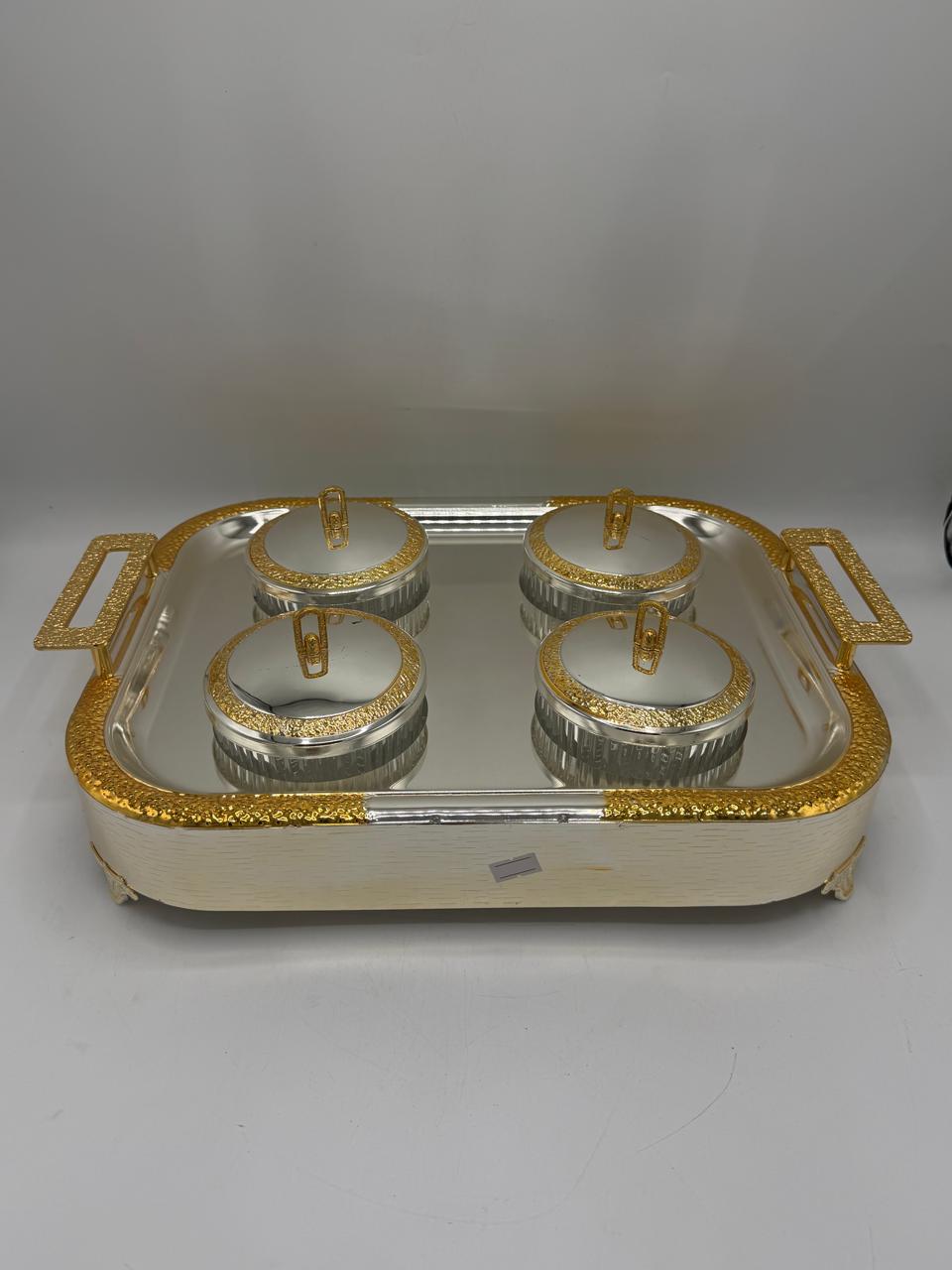 Dry Fruit Serving Tray 6PCS – Snack Organizer Box with Cover