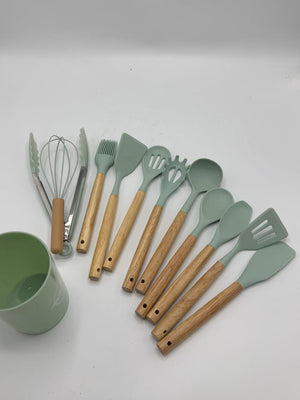 12 PC Set Small Size Silicone Cooking Utensils Set