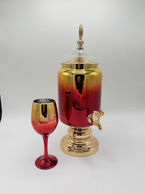 Attractive Glass Juice Dispenser Set with 6 Glasses – 17-14