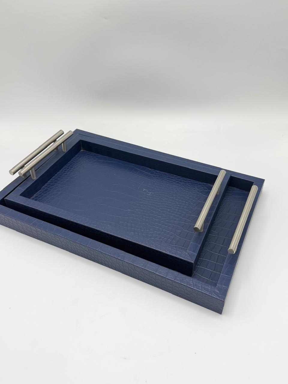 Leather Tray 2-Pcs
