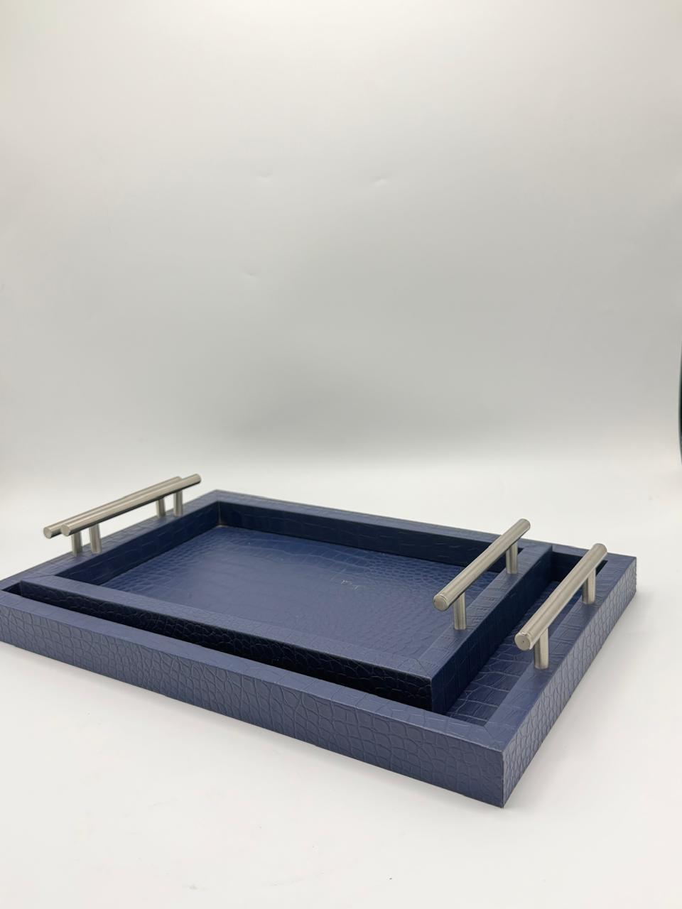 Leather Tray 2-Pcs