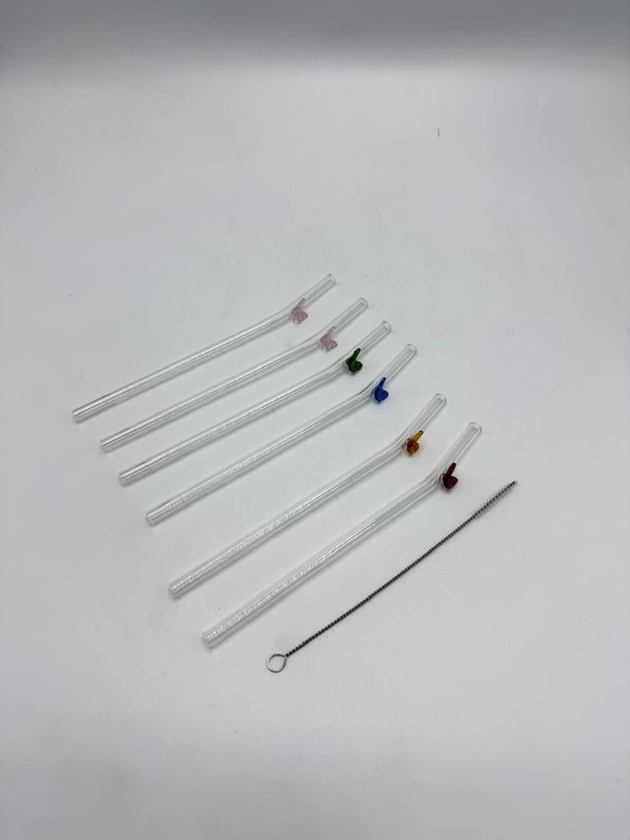 Butterfly Glass Straw-Pack of 6