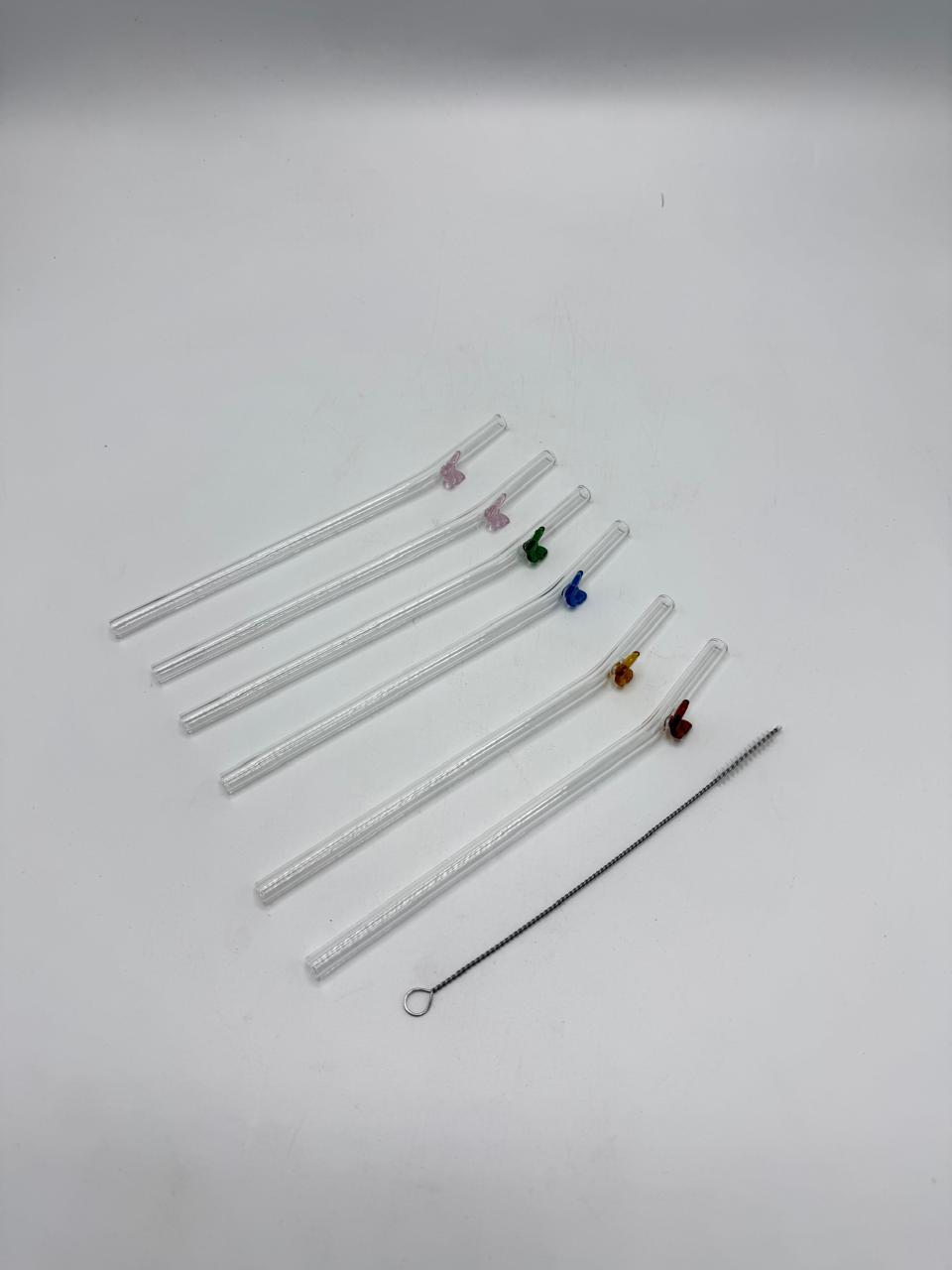 Butterfly Glass Straw-Pack of 6