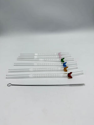 Butterfly Glass Straw-Pack of 6