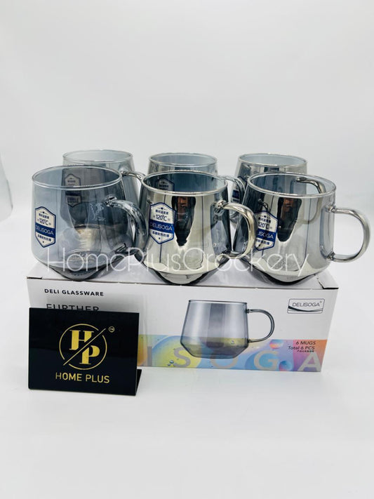 Glass Mugs-Pack of 6