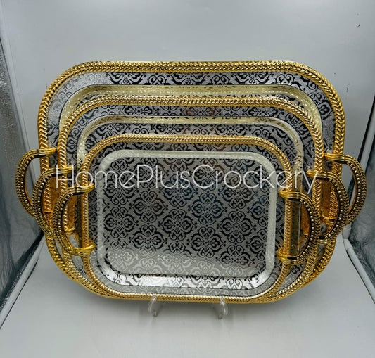 Steel Tray 3-Pcs Set