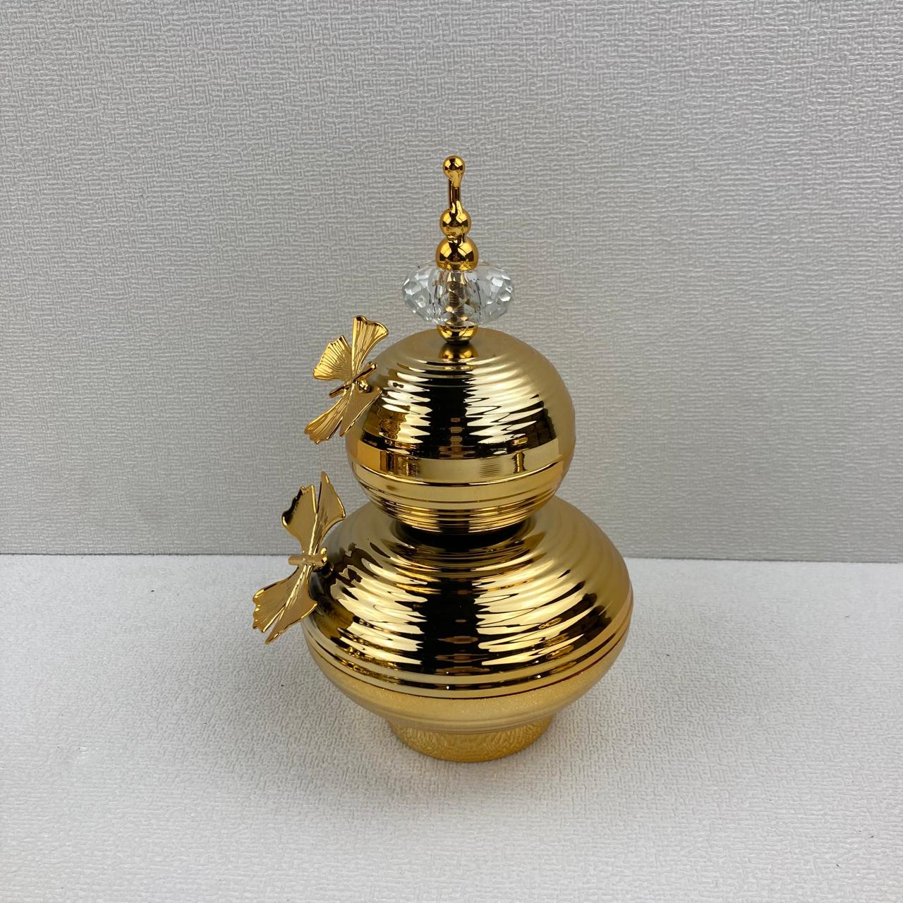 Gold Butterfly Decorative Candy Jar