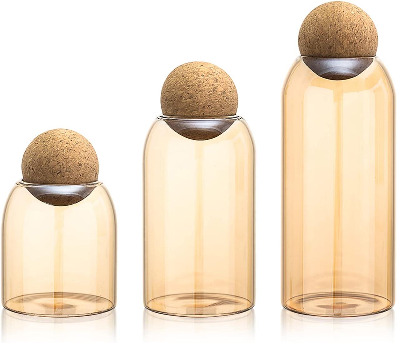 Ball Cork Jar Set