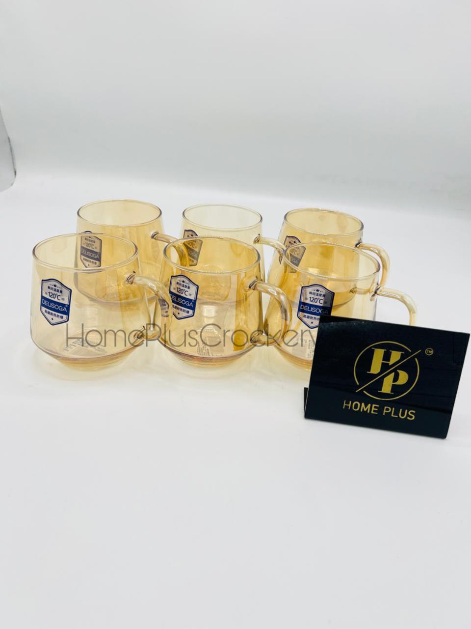 Glass Mugs-Pack of 6