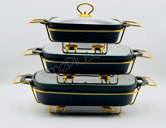 Matt Burner Dish 3-Pcs Set