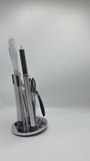 Resin Art Handle Kitchen Knife Set (8-Piece)