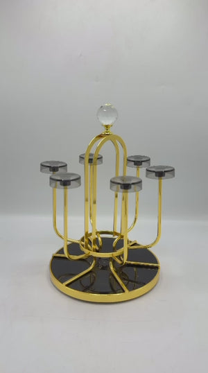 Rotating Six Glass Storage Rack — 24-24
