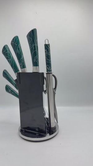 8 Pieces REVOLVING KNIFE SET