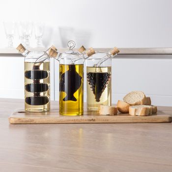 2-in-1 Glass Oil & Vinegar Dispenser Bottle