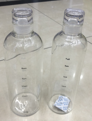 500ML Glass Water Bottle – Leakproof Drinking Bottle for Home, Office & Travel