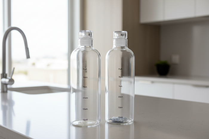 500ML Glass Water Bottle – Leakproof Drinking Bottle for Home, Office & Travel