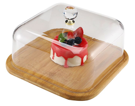 Modern Square Cake Serving Dish – Elegant Dessert Presentation Plate