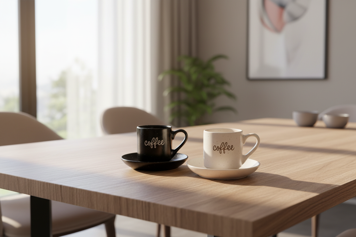 6PCS Cup and Saucer Set – Premium Tea & Coffee Serving Set