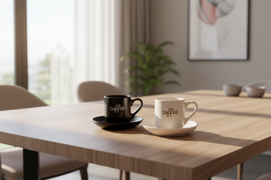 6PCS Cup and Saucer Set – Premium Tea & Coffee Serving Set