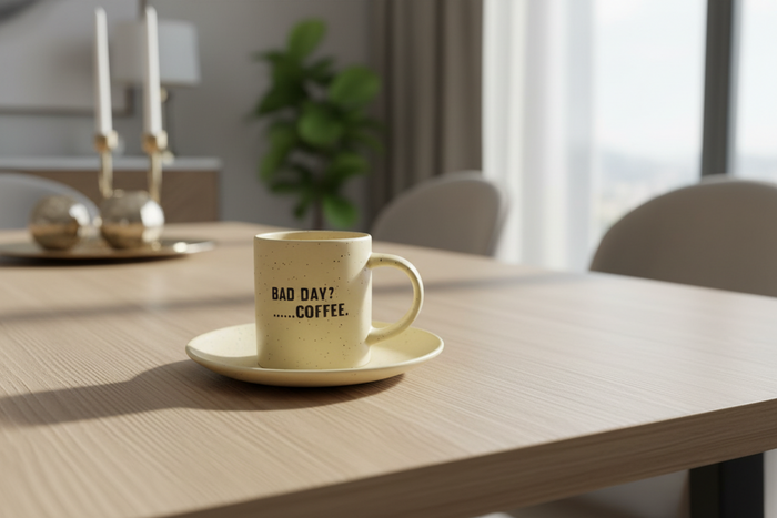 Large Cup & Saucer Set PACK OF 6 – Premium Tea & Coffee Serving Cup