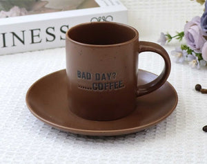 Large Cup & Saucer Set PACK OF 6 – Premium Tea & Coffee Serving Cup