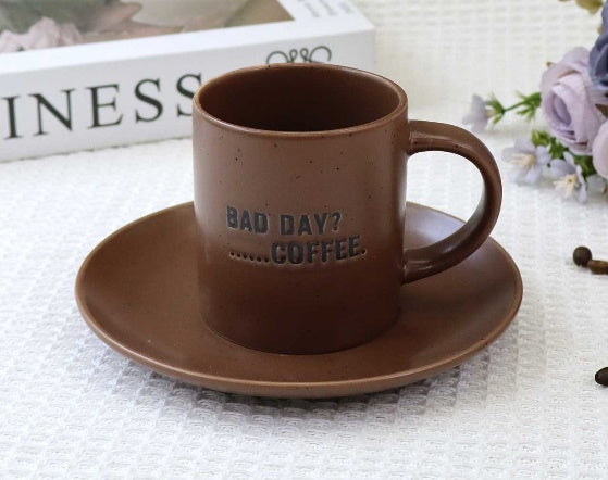 Large Cup & Saucer Set PACK OF 6 – Premium Tea & Coffee Serving Cup