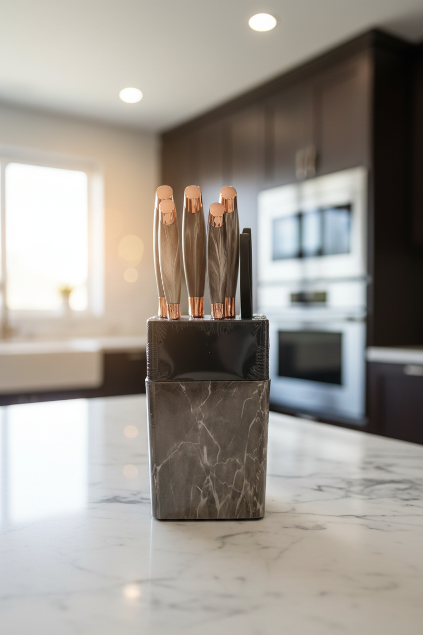 6PCS Kitchen Knife Set with Ergonomic Handles – Professional Cutting Knife Set