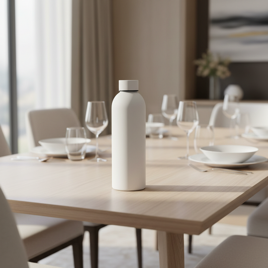 Matte White Bottle 500ML – Premium Minimalist Water Bottle